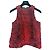 Alexander Wang Rote Astrakhan-Lammfellweste Bordeaux