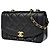 Borsa a Spalla Chanel Diana Matelassé Single Flap Chain Nero