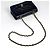 Borsa a Spalla Chanel Diana Matelassé Single Flap Chain Nero - vista 11