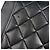 Borsa a Spalla Chanel Diana Matelassé Single Flap Chain Nero - vista 8