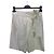 Chloé Short Transpassado em Acetato e Viscose Off-White Branco