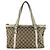 Borsa a mano in tela e pelle Gucci Marrone Crudo