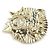 Spilla in metallo dorato Chanel D'oro