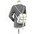 Chanel Tweed Rucksack Schwarz Weiß - Ansicht 16