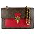 Borsa a Spalla Louis Vuitton Monogram Victoire Marrone Rosso Monogramma