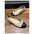 Chanel Ballerine Bicolore in Pelle Nero Beige - vista 8
