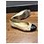 Chanel Ballerine Bicolore in Pelle Nero Beige - vista 9