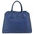 Tote Prada Cuir Promenade Front Zip in pelle Medium Blu - vista 2