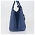 Tote Prada Cuir Promenade Front Zip in pelle Medium Blu - vista 3