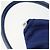 Tote Prada Cuir Promenade Front Zip in pelle Medium Blu - vista 7