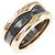 Bulgari Bvlgari B.zero1 2-Band Ring Schwarz Golden