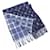 Stola Louis Vuitton Monogram Gradient Tartan Marrone Blu Blu navy