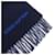 Stola Louis Vuitton Monogram Gradient Tartan Marrone Blu Blu navy - vista 2