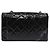 Chanel Vintage Diana Flap Trapuntato Vernice Medium Nero - vista 2