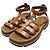 Céline Celine Sandali Gladiator Triomphe Pelle Marrone