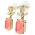 Orecchini a lobo Chanel AB6303 Rosa D'oro - vista 2