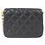Borsa a tracolla Chanel AS2222 in pelle di agnello nera Nero - vista 2