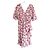Isabel Marant Abito Arodie Misto Seta Rosa e Bianco