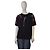 Sonia Rykiel Paris Camiseta de algodón negro bordada floral con flecos - XL