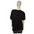 Sonia Rykiel Paris Camiseta de algodón negro bordada floral con flecos - XL - vista 3