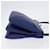 Céline Celine Trio Leather Large Blu  - vista 3