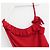 Dries Van Noten Ciska Camicetta a Portafoglio in Chiffon di Seta Rosso - Ansicht 3