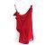 Dries Van Noten Ciska Camicetta a Portafoglio in Chiffon di Seta Rosso - Ansicht 5