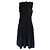 Autre Marque Marc Le Bihan Vestido sin mangas de algodón y lino negro