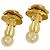 Chanel Orecchini Vintage logo CC D'oro - vista 3
