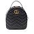 Gucci GG Marmont Lederrucksack Schwarz