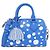 Borsa a tracolla Louis Vuitton Monogram Empreinte Speedy Bandoulière Bianco Blu