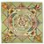 Silk In Hermès Hermes Carré 90 Rocaille Seashell Muster Schal Mehrfarben Grün