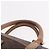 Céline Borsa Boston CELINE Macadam Canvas PVC Pelle Marrone Oro Auth 188493 D'oro - vista 14