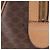 Céline Borsa Boston CELINE Macadam Canvas PVC Pelle Marrone Oro Auth 188493 D'oro - vista 4