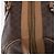 Céline Borsa Boston CELINE Macadam Canvas PVC Pelle Marrone Oro Auth 188493 D'oro - vista 8