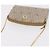 Bolsa de ombro com corrente Christian Dior Honeycomb Canvas PVC Bege Ouro Auth ka4914 Dourado - vista 6