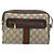 Bolso de hombro GUCCI GG Supreme Web Sherry Line PVC Beige Oro Auth 187688 Dorado - vista 13