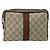 Bolso de hombro GUCCI GG Supreme Web Sherry Line PVC Beige Oro Auth 187688 Dorado - vista 2