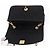 CHANEL Matelasse Chain Shoulder Bag Satin Black Gold CC Auth 187299V Nero D'oro - vista 10