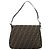 FENDI Zucca Canvas Mamma Baguette Shoulder Bag Black Brown Auth BA13529V Marrone Nero - vista 2