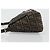 FENDI Zucca Canvas Mamma Baguette Shoulder Bag Black Brown Auth BA13529V Marrone Nero - vista 4