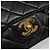 CHANEL Bolso de Hombro con Cadena de Piel de Cordero Negro y Oro Matelasse CC Auth yk20568SAV Dorado - vista 18