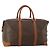 Céline Borsa Boston CELINE in tela Macadam PVC Pelle Marrone Oro Auth 183443 D'oro