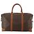 Céline Borsa Boston CELINE in tela Macadam PVC Pelle Marrone Oro Auth 183443 D'oro - vista 13