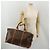 Céline Borsa Boston CELINE in tela Macadam PVC Pelle Marrone Oro Auth 183443 D'oro - vista 23