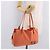 FENDI Tote Bag Baumwolljersey Orange Silber Auth 188926 - Ansicht 25