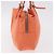 FENDI Tote Bag Baumwolljersey Orange Silber Auth 188926 - Ansicht 4