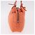 FENDI Tote Bag Baumwolljersey Orange Silber Auth 188926 - Ansicht 5