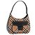 Borsa a tracolla Burberrys Canvas Beige Silver Nova Check Autentica am11979V Argento