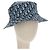 Bucket Hat Christian Dior Trotter Canvas Blue Auth 185817M 58 Blau
